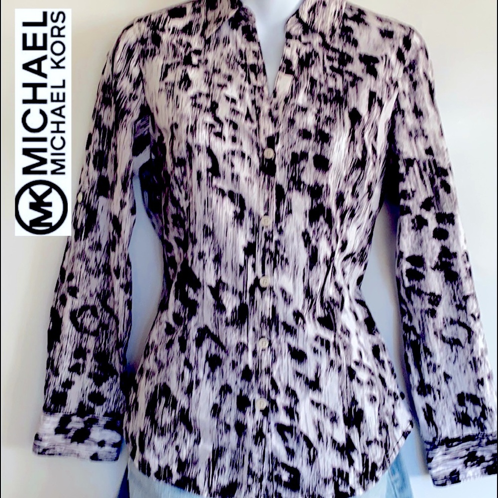 MICHAEL KORS LONG SLEEVE BLOUSE